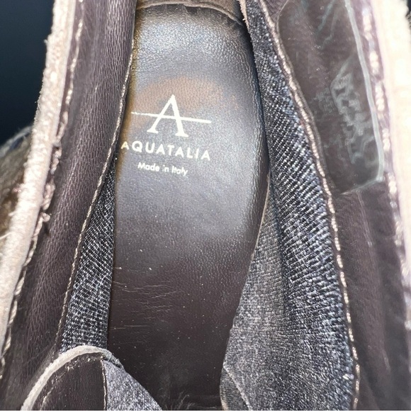 Aquatalia Vianna Suede Wedge Booties - Picture 5 of 8